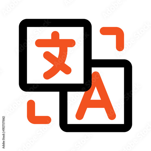 translation outline color icon