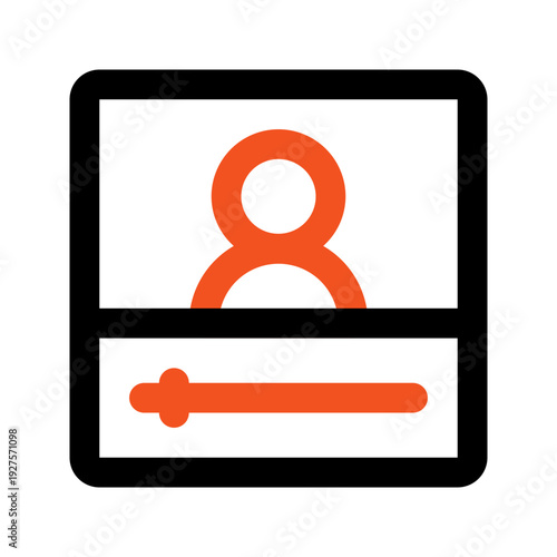 vlogger outline color icon