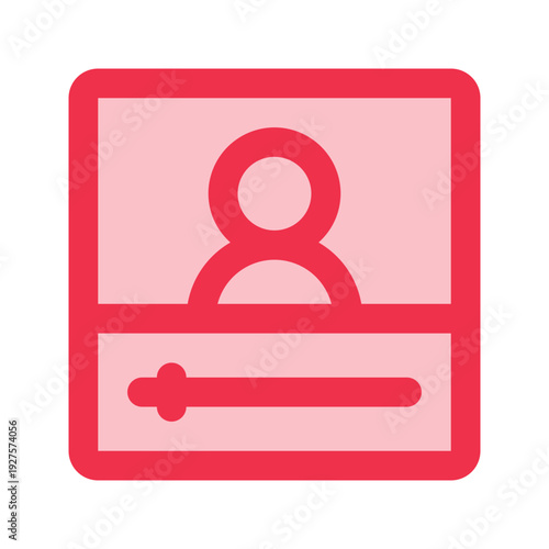 vlogger outline fill icon