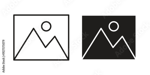 Picture icon vector. EPS 10 editable vector bundle