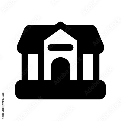 accommodation solid line icon