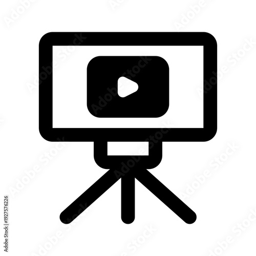 vlog solid line icon