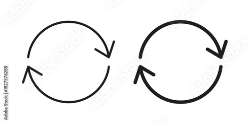 Refresh icon vector. EPS 10 editable vector bundle