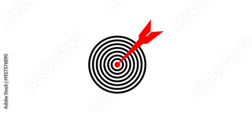 Business Goal Setting and Strategic Success Concept – Businessman Holding Digital Target Icon.