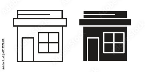 Store icon vector. EPS 10 editable vector bundle