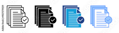 Validation icon set multiple style collection