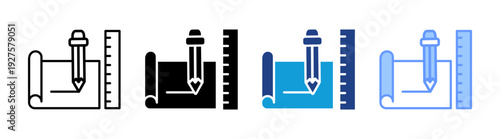 Design icon set multiple style collection