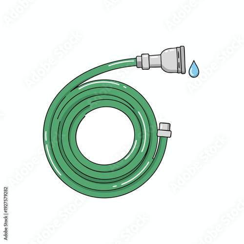 Flexible Garden Hose with Spray Nozzle for Watering Plants and Outdoor Cleaning