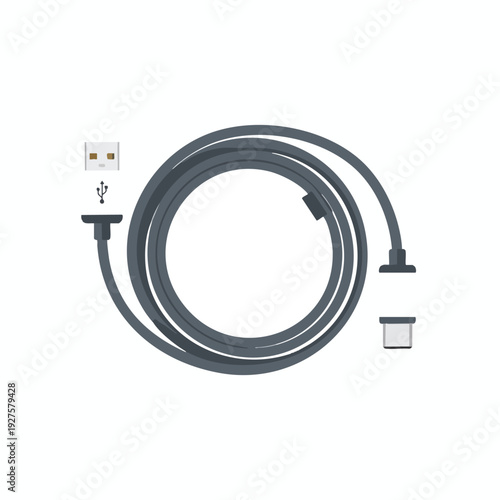 Customizable USB Charging Cable for Devices with Data Transfer