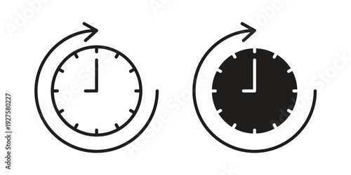 Time forward icon vector. EPS 10 editable vector bundle