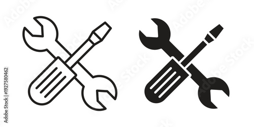 Tools and Service icon vector. EPS 10 editable vector bundle
