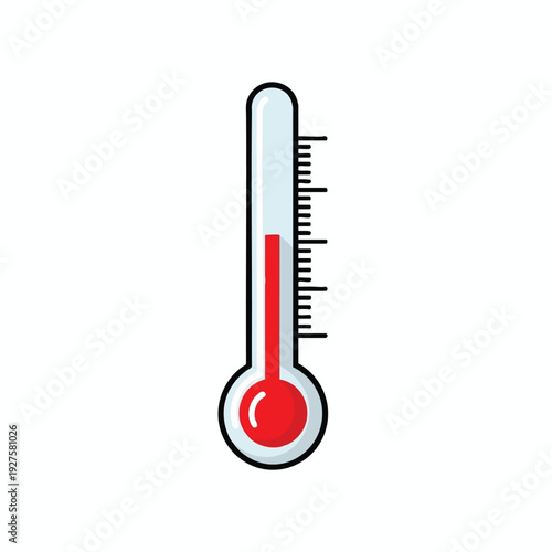 Close Up of Classic Thermometer for Temperature Measurement and Climate Control