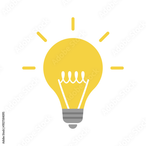 Shining light bulb icon svg cut file. Isolated vector illustration.