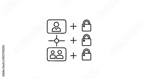 Conceptual illustration of user access and security management.