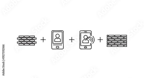 Conceptual illustration of secure communication and data protection.