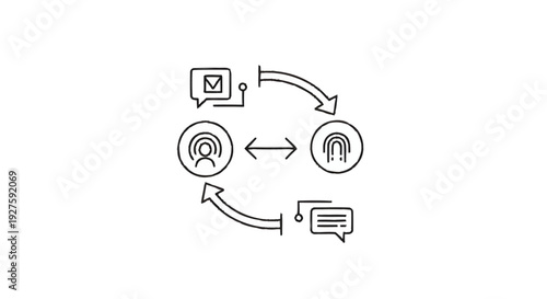 Communication and Connection Between People and Technology.