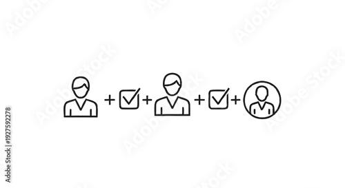 Conceptual Illustration of Adding People to a Group.