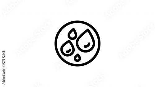 water drop animated icon
