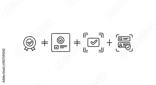 Conceptual illustration of verification and approval process.