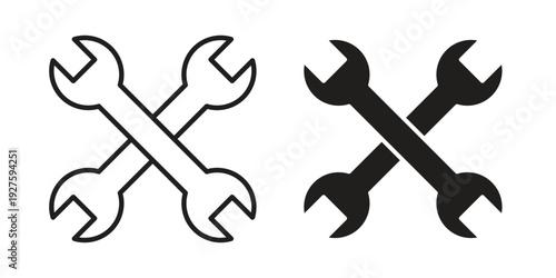 Repair tools icons. Line Illustration Vector Template. Clipart concept illustration