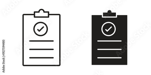 Result icons. Line Illustration Vector Template. Clipart concept illustration