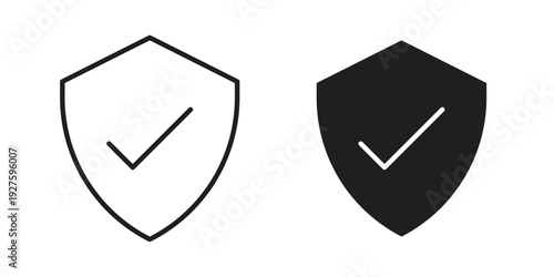 Security icons. Line Illustration Vector Template. Clipart concept illustration