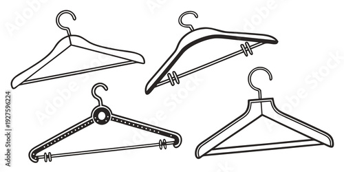Illustration of different types of trusses used in construction and engineering Vector