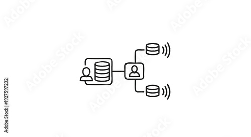 Data flow and user access in a networked system architecture.