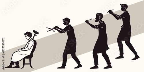 Historical depiction of women's roles and societal expectations over time Vector