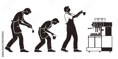 Evolution of man from ape to modern human using technology Vector