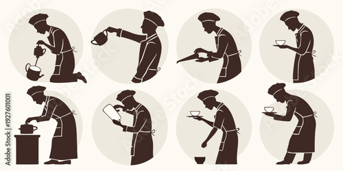 Diverse group of people engaged in various activities and poses Vector