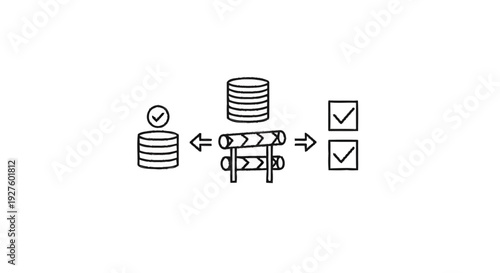 Data processing workflow with checks and balances.