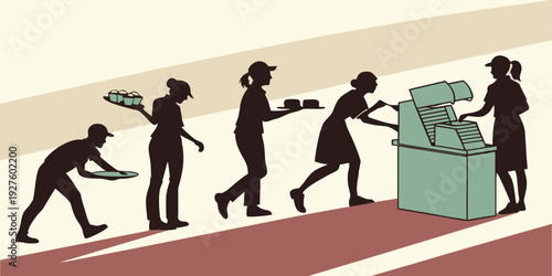 Evolution of man from ape to modern human using technology Vector