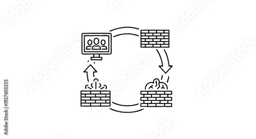 Cybersecurity firewall protection for online business operations.