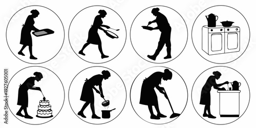 Illustrations of human evolution from ape-like ancestors to modern humans Vector