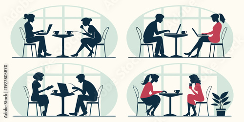 People engaging in various activities such as stretching, exercising, and playing sports Vector