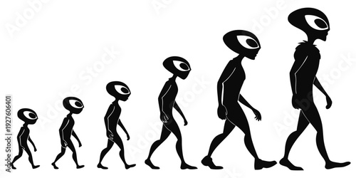 Evolution of human posture and movement from ancient times to modern day Vector