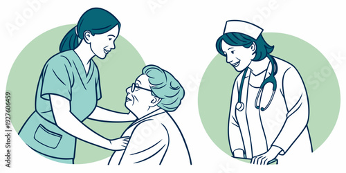 A mother and her child are enjoying a moment of connection and playtime together. Vector