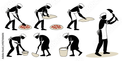 Illustration of a person's evolution from a caveman to a modern human Vector