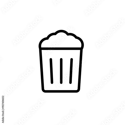 Food and drink web icons in line style. Meal, restaurant, dishes, fruits, fastfood, burger, pizza, coffee, sandwich, collection. Vector illustration.