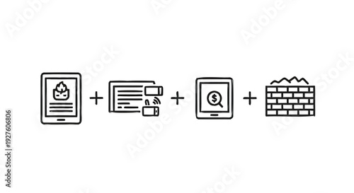 Conceptual illustration of business growth and security.