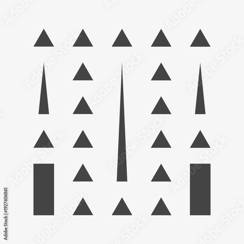 Najd pattern. Architecture decoration. Saudi vintage ornament.