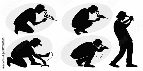 Evolution of human posture from primate to modern man illustrated in a sequence of images Vector