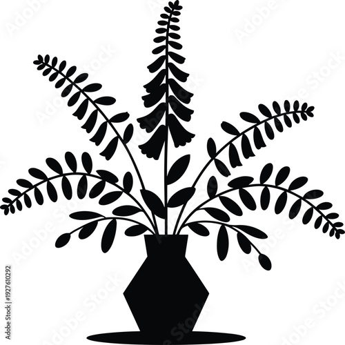 Black silhouette of female artist painting on canvas with easel for creative hobby art studio workshop and professional painter vector