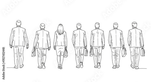 Group of Men Standing Together.