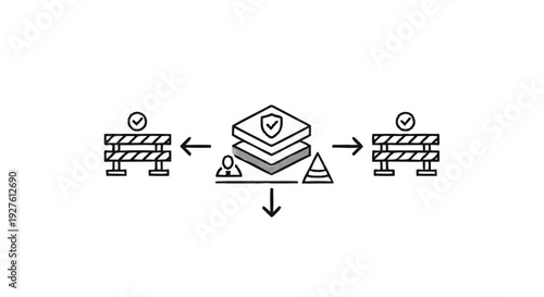 Data Security and Access Control System Illustration.
