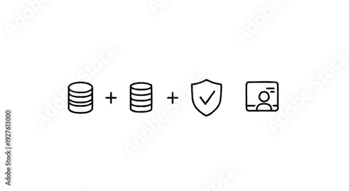 Data Security and Identity Verification Concept.