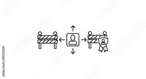 Conceptual Icon Representing Security and Protection of Personal Data.