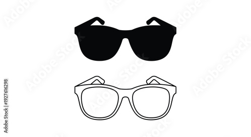 Black and white sunglasses a stylistic contrast in eyewear design