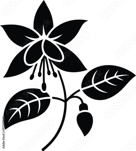 Black silhouette Chinese lanterns hanging with decorative swirls and tassels for Lunar New Year, Mid-Autumn Festival, Asian cultural celebration vector illustration